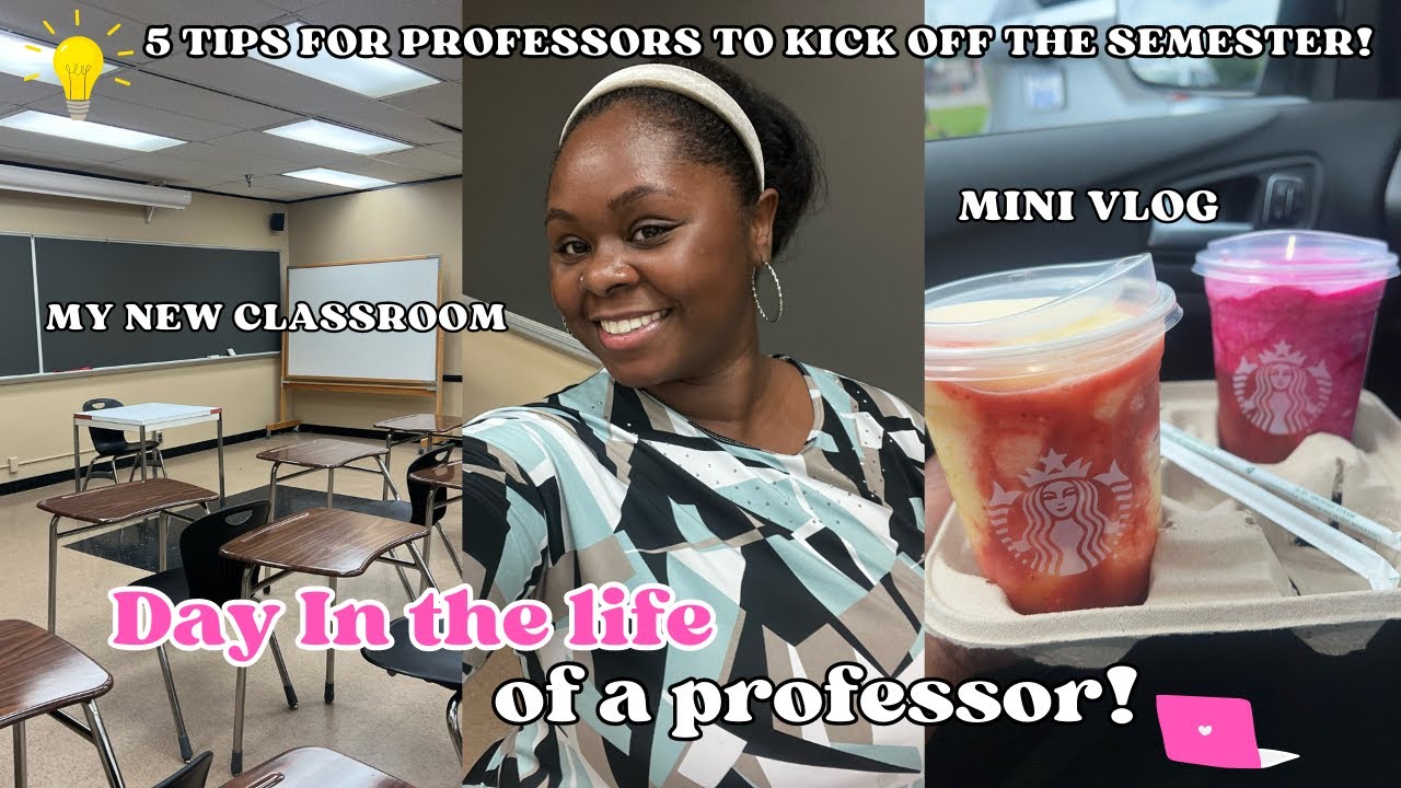 Day in the life of a professor | My new classroom + 5 tips for professors to kick off the semester!