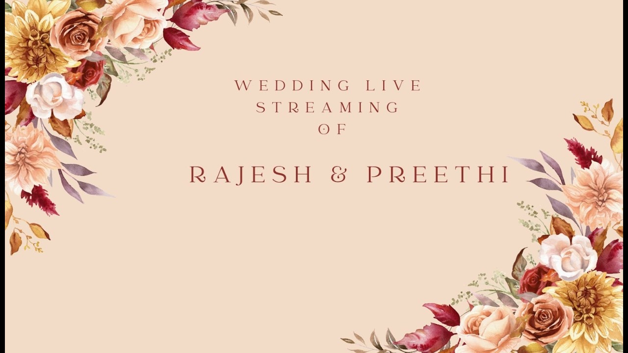 Celebrate our Big day with us live | PREETHI & RAJESH