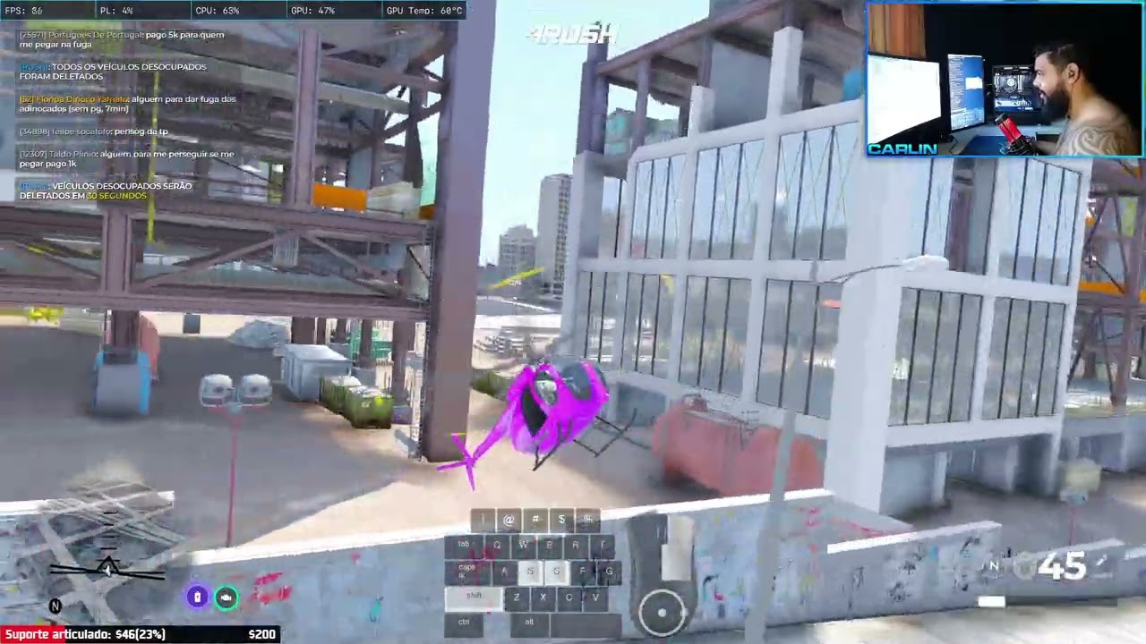 Impressionando aleatório de helicóptero no RushP1 - fivem gta rp - gsa gaep graeb
