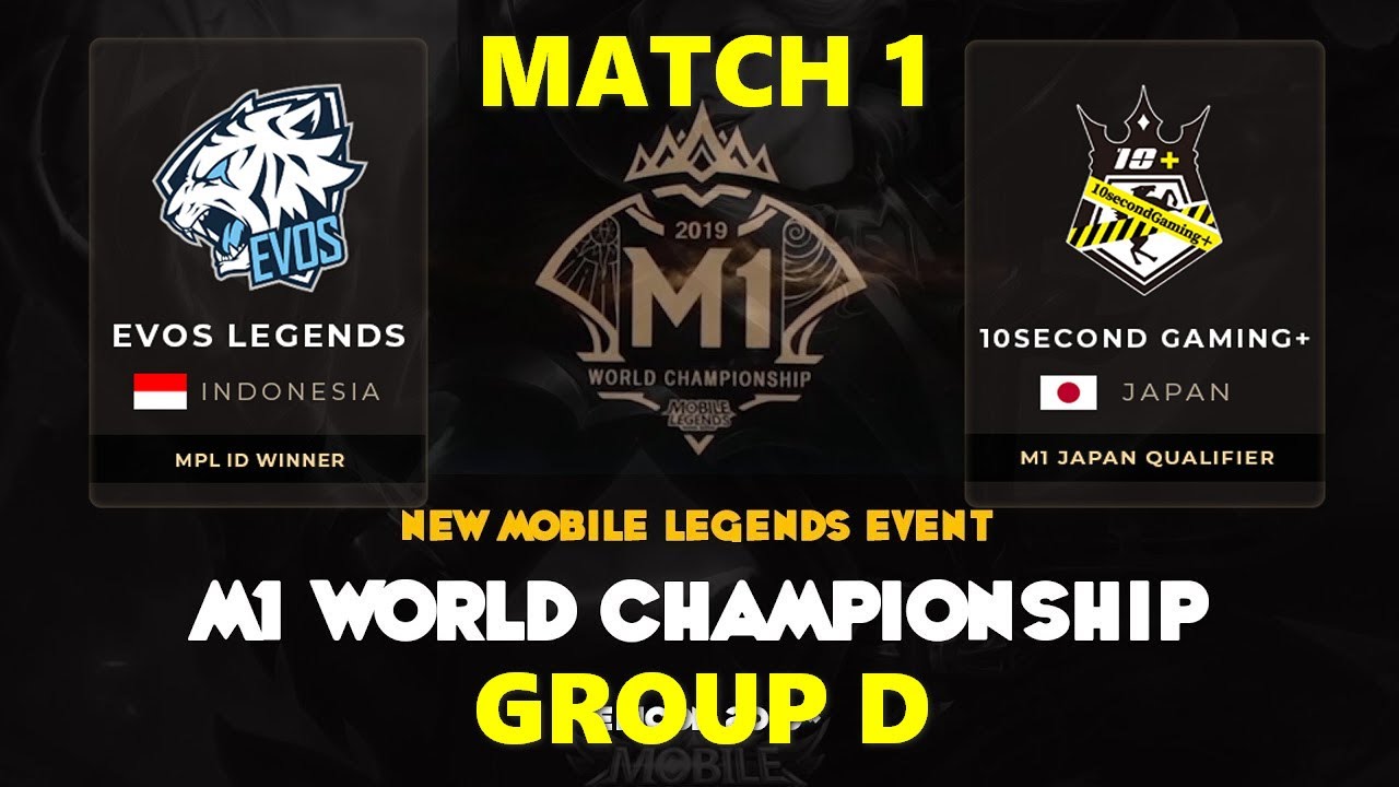 EVOS LEGENDS VS 10s GAMING PLUS MATCH 1 GROUP D M1 MLBB WORLD CUP