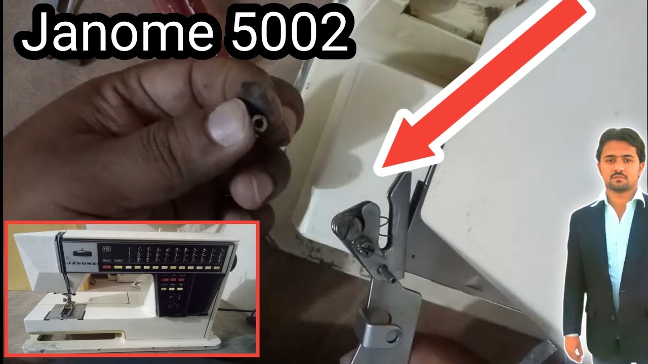 janome 5002 | Dhaage wala + spring change Karne Ka tarika
