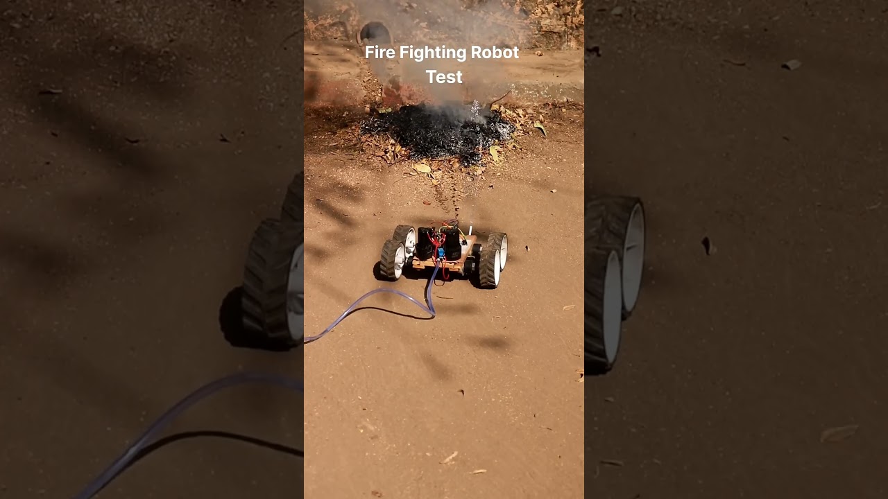 Fire Fighting Robot 🔥 | Mobile Controlled | DIY Electronics Project 