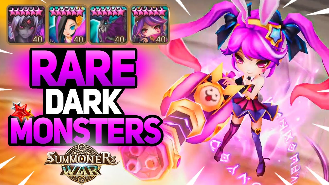 Слишком МНОГО РЕДКИХ Монстров ТЬМЫ в Одной Команде - Summoners War