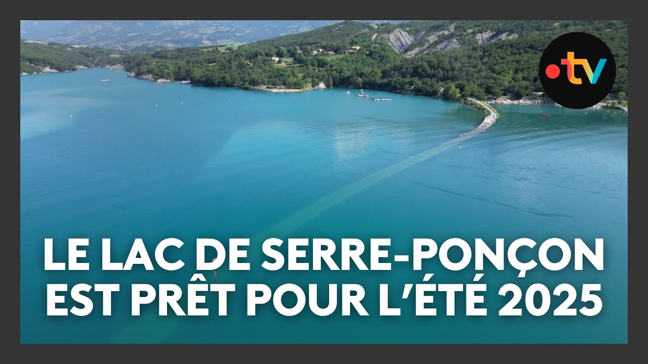 Le lac de Serre-Ponçon atteint sa côte estivale avec un mois d'avance