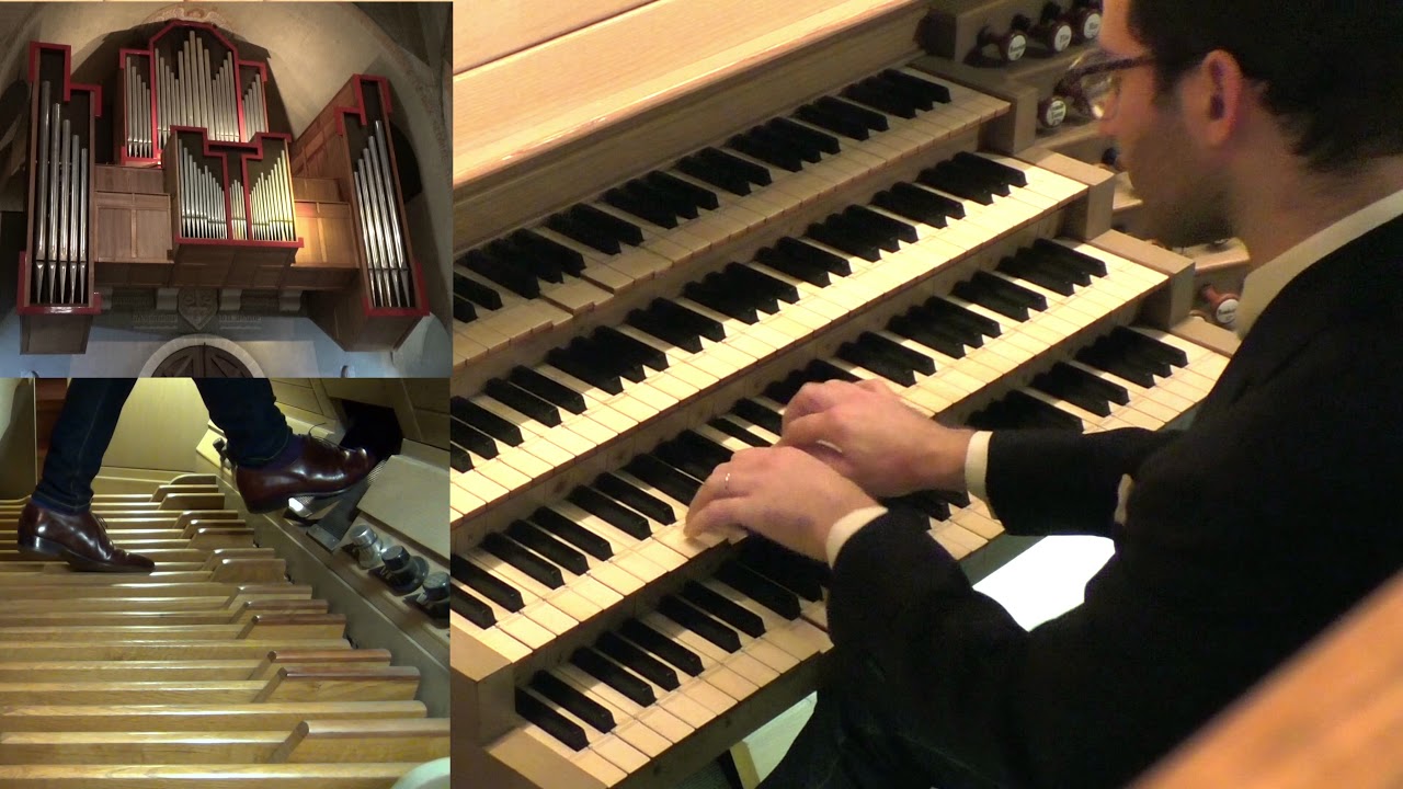 Samuel Liégeon Prélude et double fugue improvisé - orgue St Pierre de Chaillot Paris XVI
