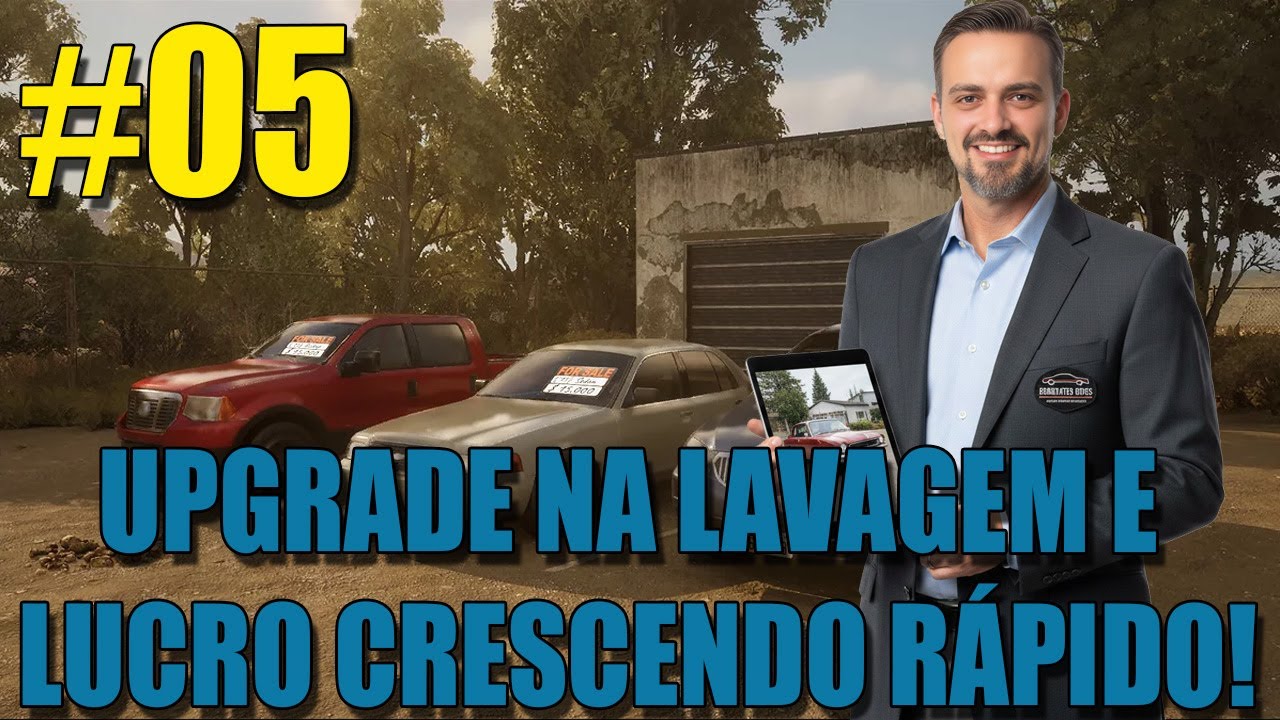 UPGRADE NA LAVAGEM E LUCRO CRESCENDO RÁPIDO! | Car Dealer #05