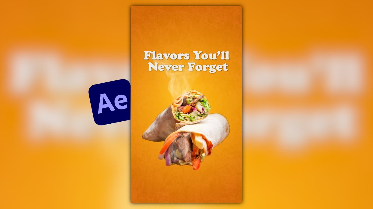 After Effects for Beginners: Create a Simple Food Animation with Text Effects