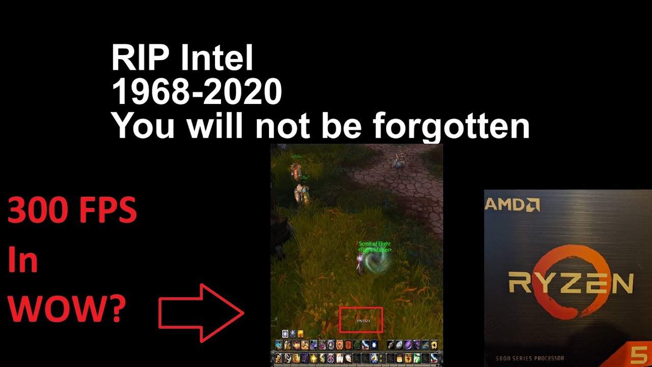 #RIPIntel, World of Warcraft Zen 3 Benchmarks!!!