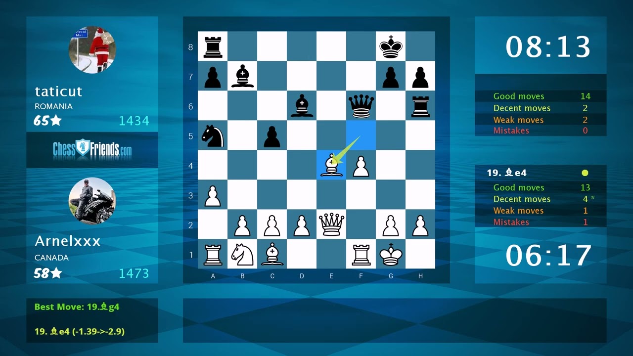 Chess Game Analysis: Arnelxxx - taticut, 1-0 (By ChessFriends.com)