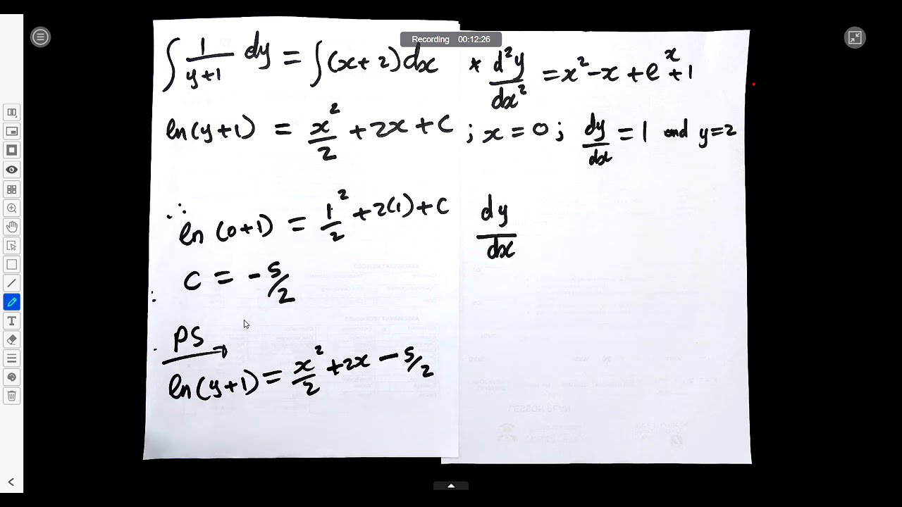 Differential Equations (Particular Solution) and Integration Techniques | N5 Mathematics