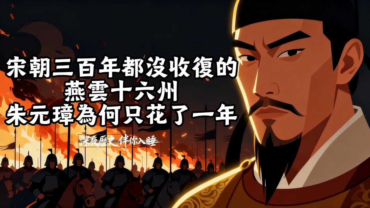 宋朝三百多年都沒有收復的燕雲十六州，為何朱元璋只用了一年就成功了？|深夜歷史，伴你入睡#歷史 #焦慮 #失眠 #安眠 #歷史冷知識 #history
