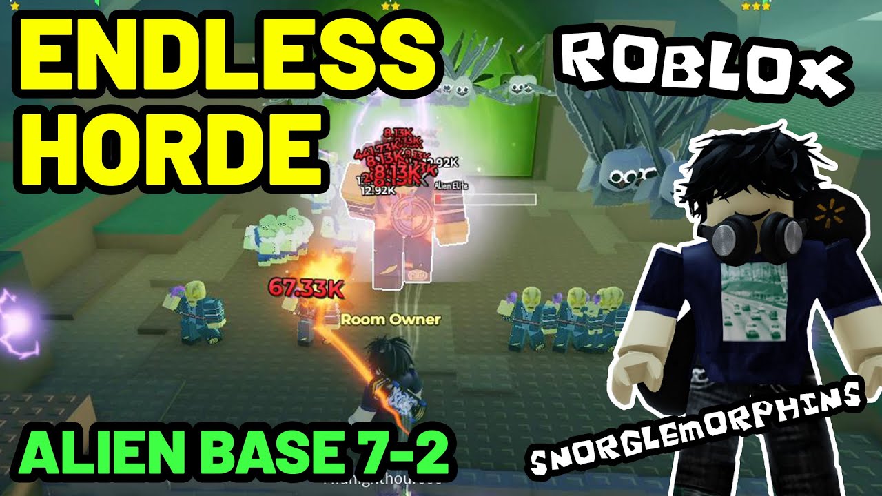 Endless Horde on Roblox | Alien Base Levels 7-2
