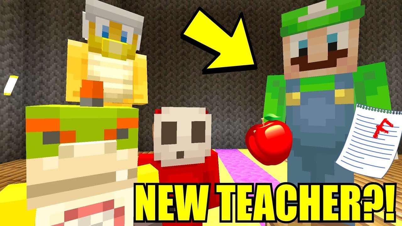 LUIGI'S OUR NEW TEACHER!? *JOB INTERVIEW!* Nintendo High School | Minecraft Switch [60]
