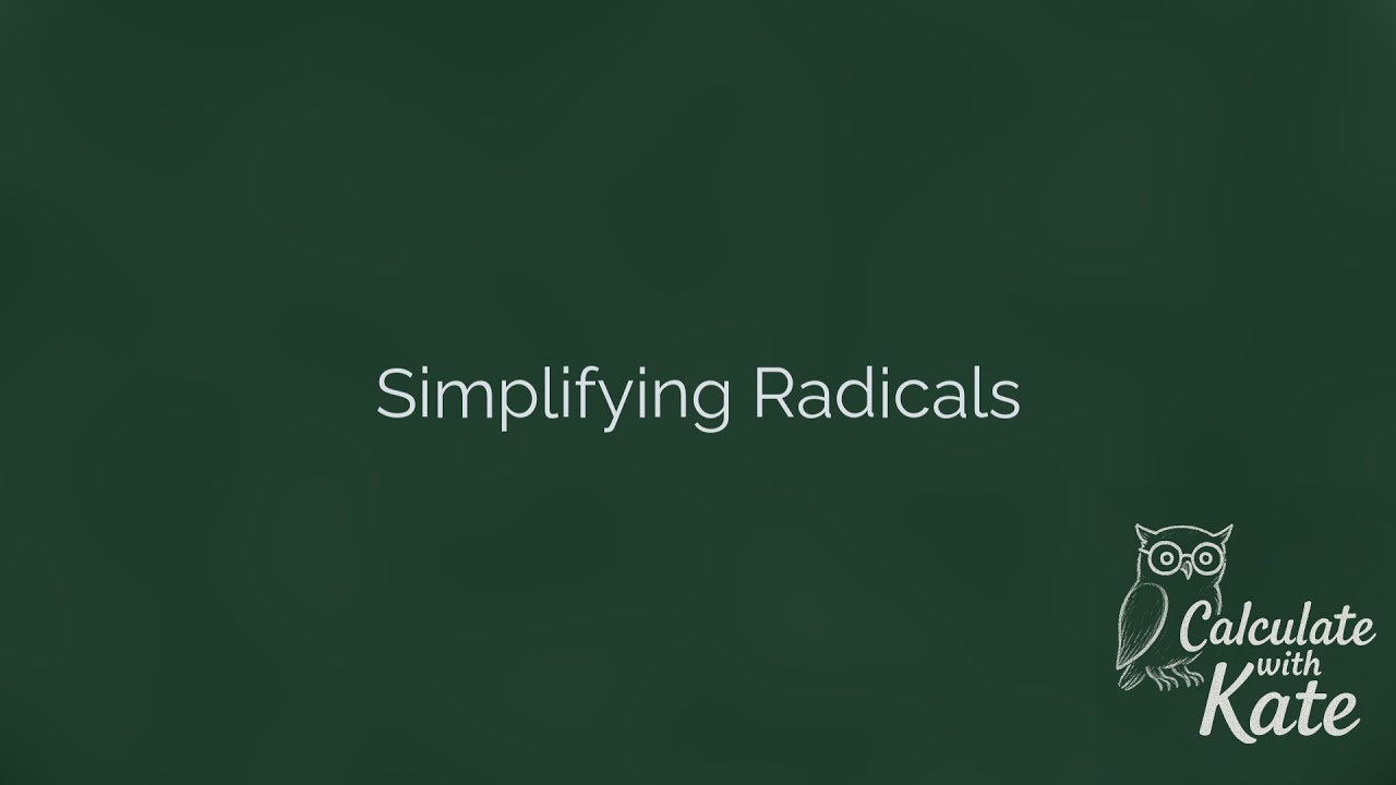Simplifing Radicals- A Review