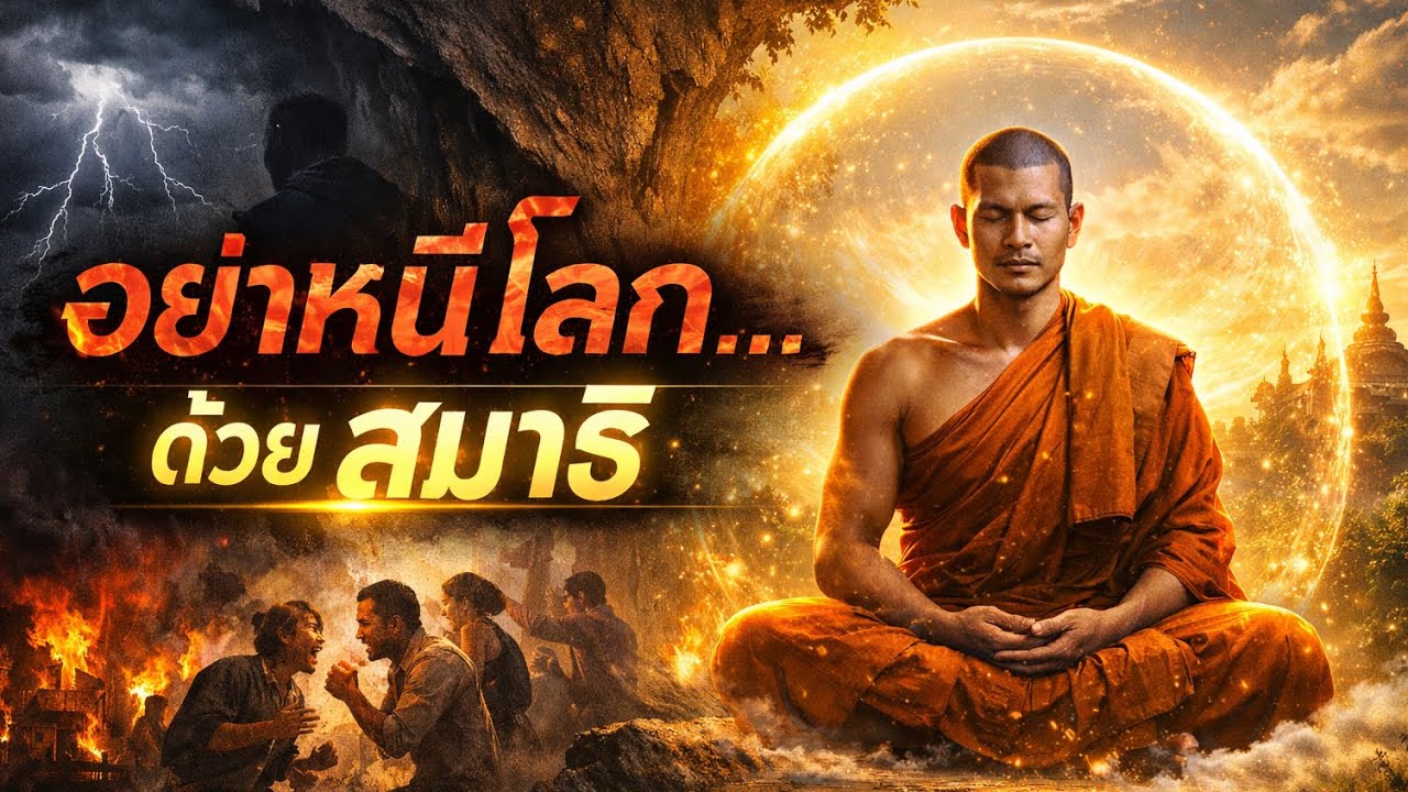 อย่าหนีโลกด้วยสมาธิ: 3 ด่านที่ทุกคนต้องเจอ ก่อนใจพ้นทุกข์ + วางอุปาทานทีละนิดจนเบาจริง