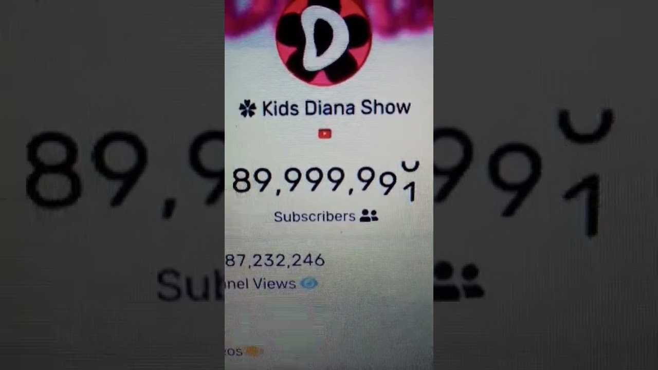 Kids Diana Show hitting 90 million subscribers #shorts #kidsdianashow