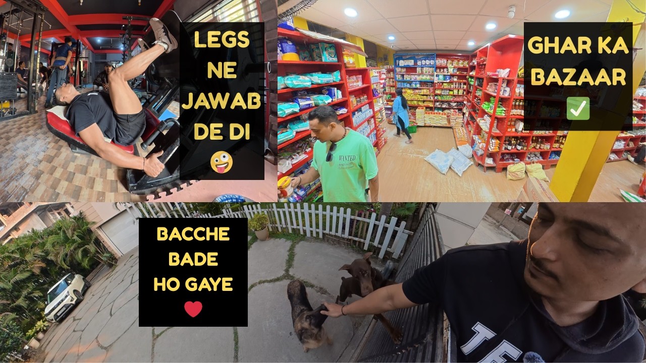 Legs ki tangdi banake khub soya aaj 🤪 ghar ke raashan ka huwa bazaar ✅ simple day 😁 Enjoy ❤️🫶