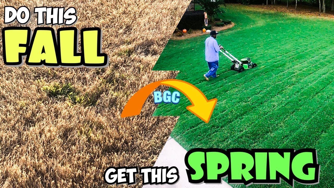 4 SECRET GUARANTEED FALL LAWN TIPS !! Do in Fall and Lawn will be GREEN in Spring // All lawns