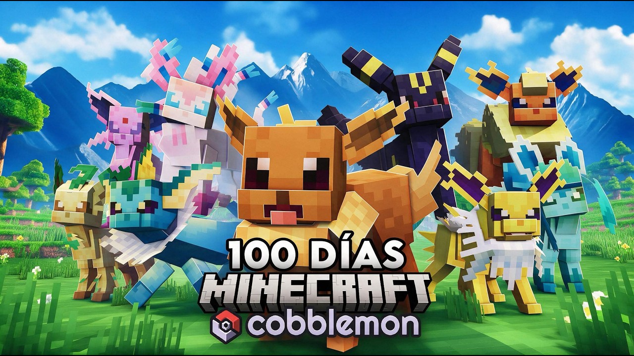Sobreviv&iacute; 100 D&Iacute;AS en la &Uacute;LTIMA ACTUALIZACI&Oacute;N de Minecraft Pok&eacute;mon (Cobblemon 1.8)