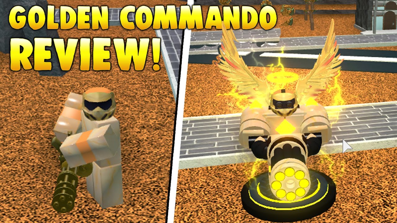 GOLDEN COMMANDO REVIEW! | Tower Battles [ROBLOX]
