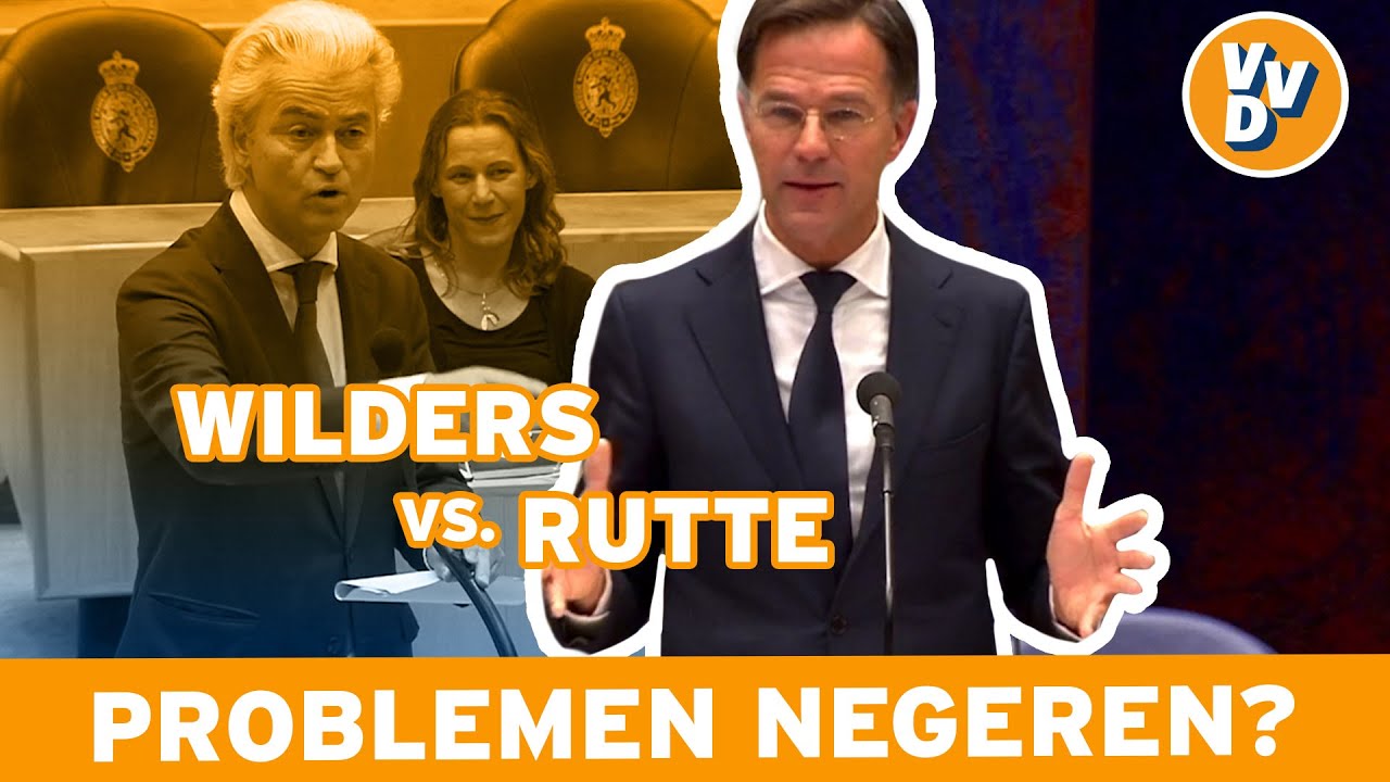 Mark Rutte versus Geert Wilders in debat: problemen negeren?