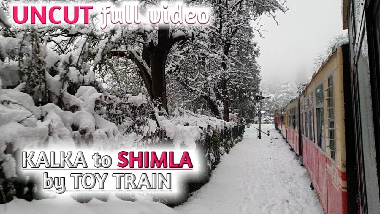 Kalka Shimla Toy Train- The Himalayan Queen | Snowfall ride | UNCUT video
