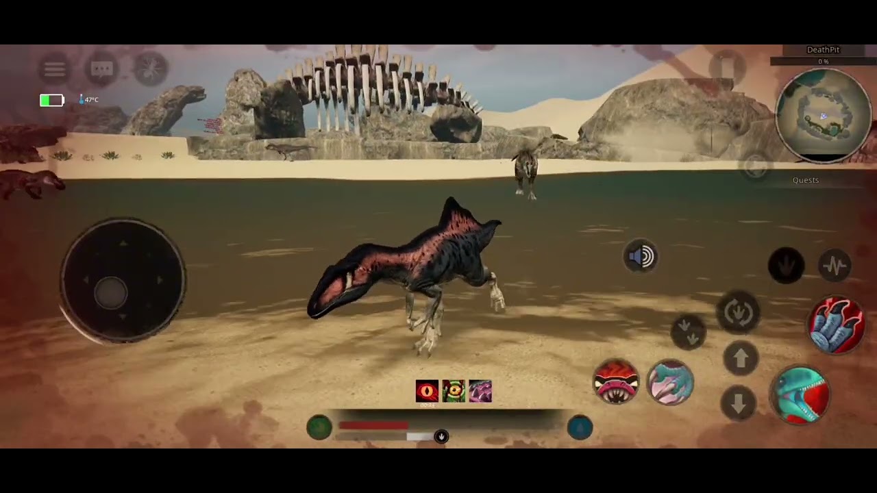 Concavenator vs Pycnonemosaurus; Path of Titans Gameplay