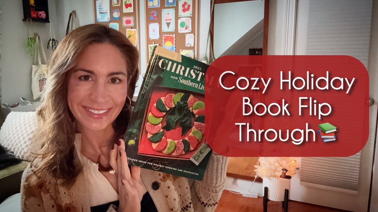 ASMR | Cozy Holiday Book Flip Through📖🎄| A Soothing, Whispered Look Into A Holiday Coffee Table Book