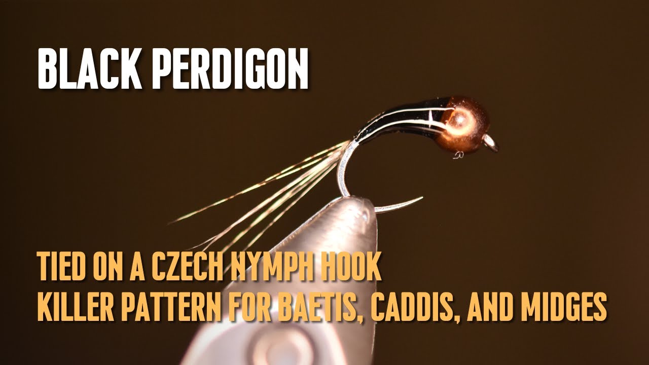 Fly Tying the Black Perdigon Czech Style Nymph: Killer Pattern for Baetis, Caddis, and Midges!