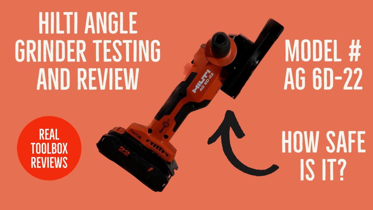 Hilti AG 6D-22 Angle Grinder Review and Testing - Best ever?