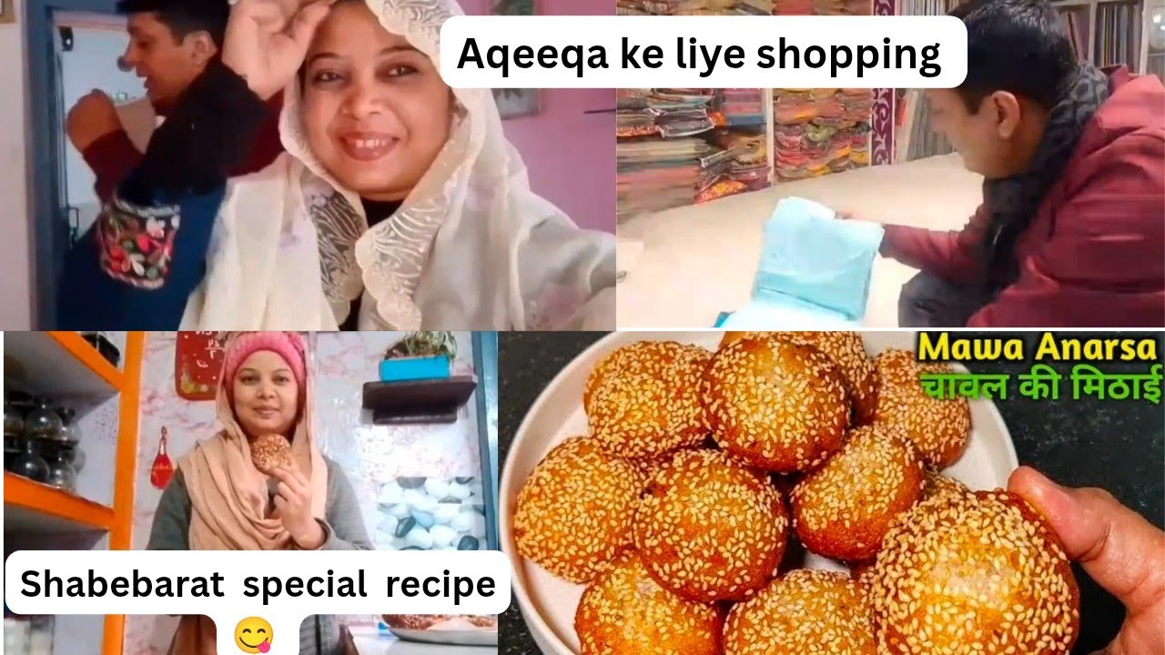 Aaj gye shopping pe fir se bhar jane ki tyari 🤗| Shabebarat special Anarsha recipe 😋| Indian vlog