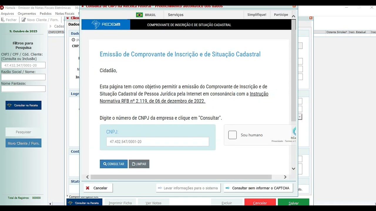 Emiss&atilde;o Nota Fiscal NotaJ&aacute;
