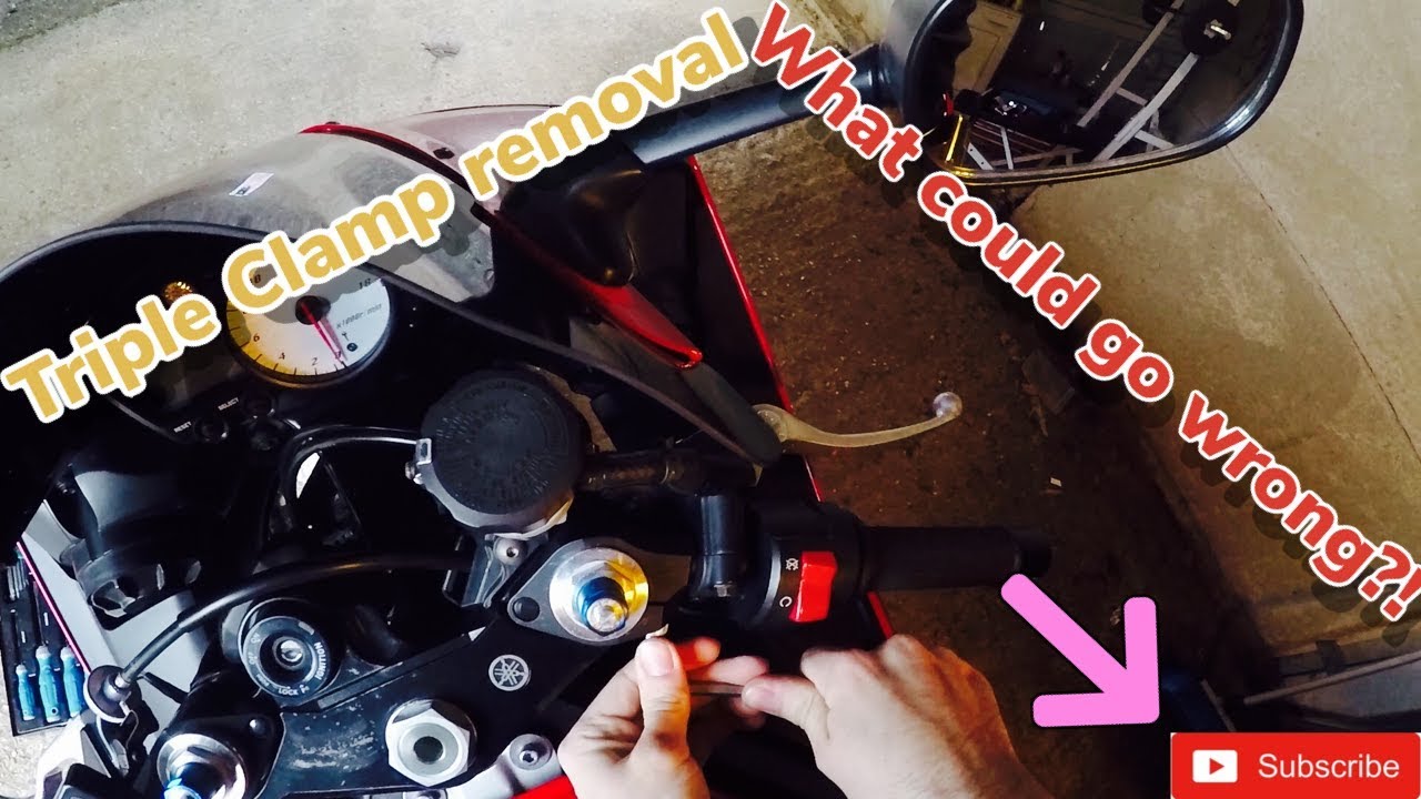Removing Triple Clamp on Yamaha R6 (Top Yoke)