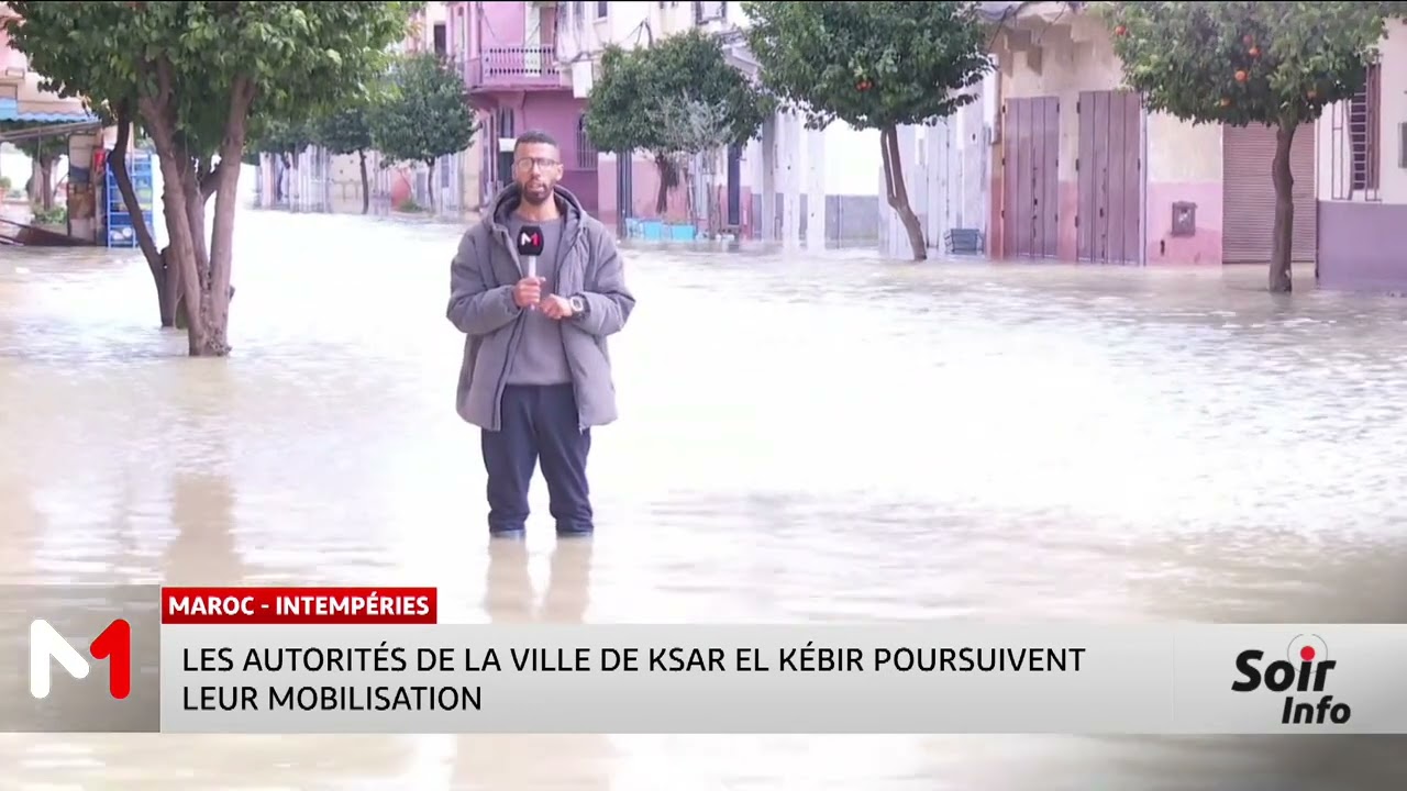 Intempéries au Maroc : les autorités de la ville de Ksar El Kébir poursuivent leur mobilisation