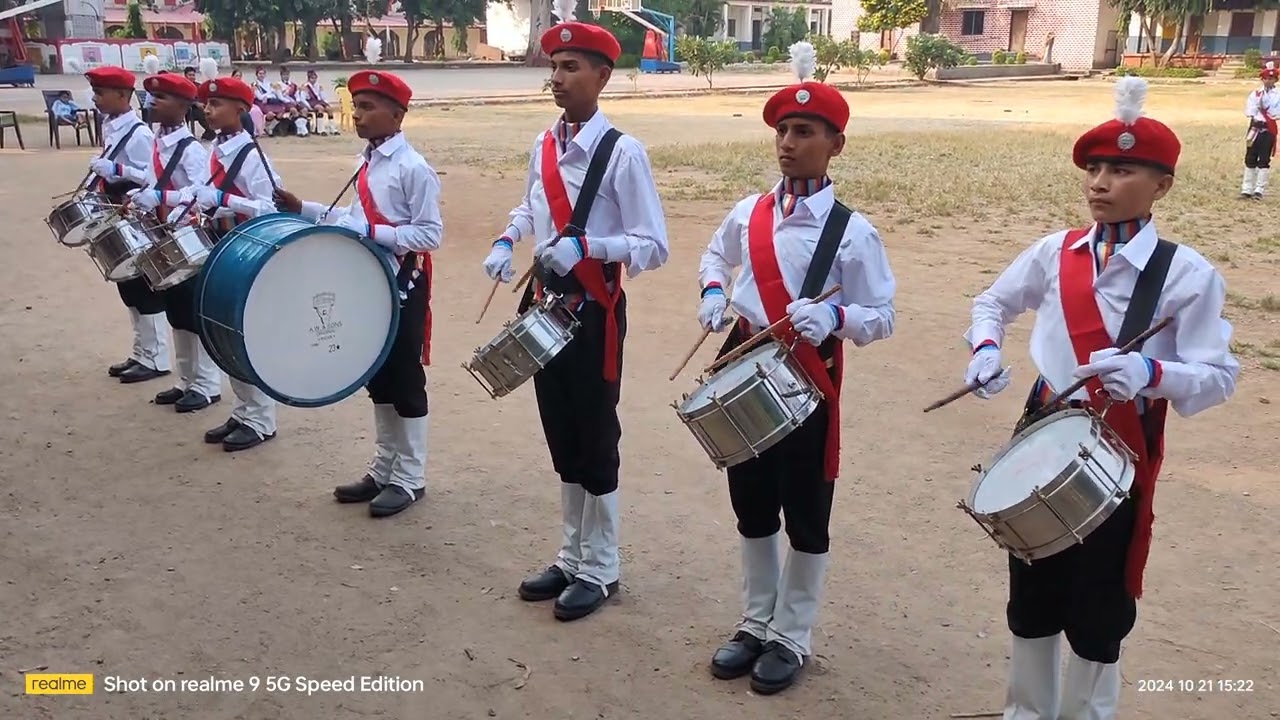 ज़िला स्तरीय बैंड प्रतियोगिता 21st October 2024 ll Model High School Jabalpur ll#ncc #band #ncc_army