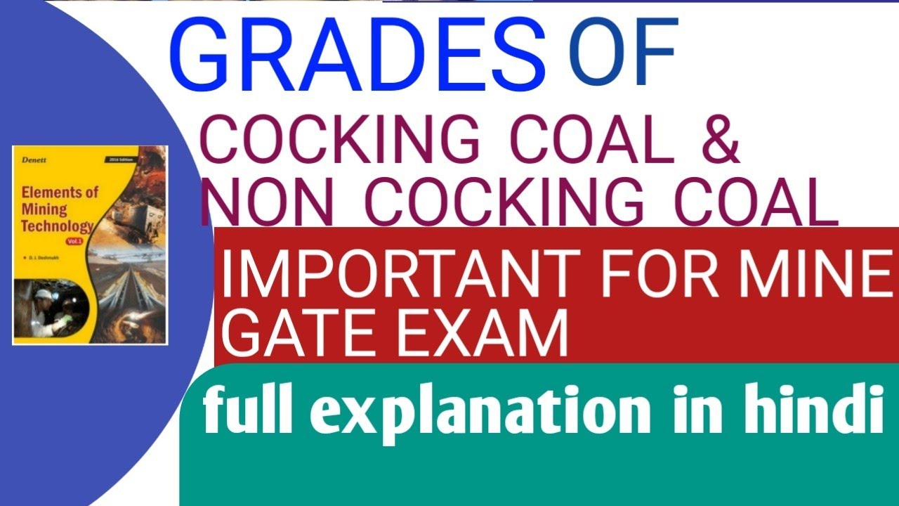 Grades of cocking coal and and non cocking coal #mineminer #minegate #minengineering
