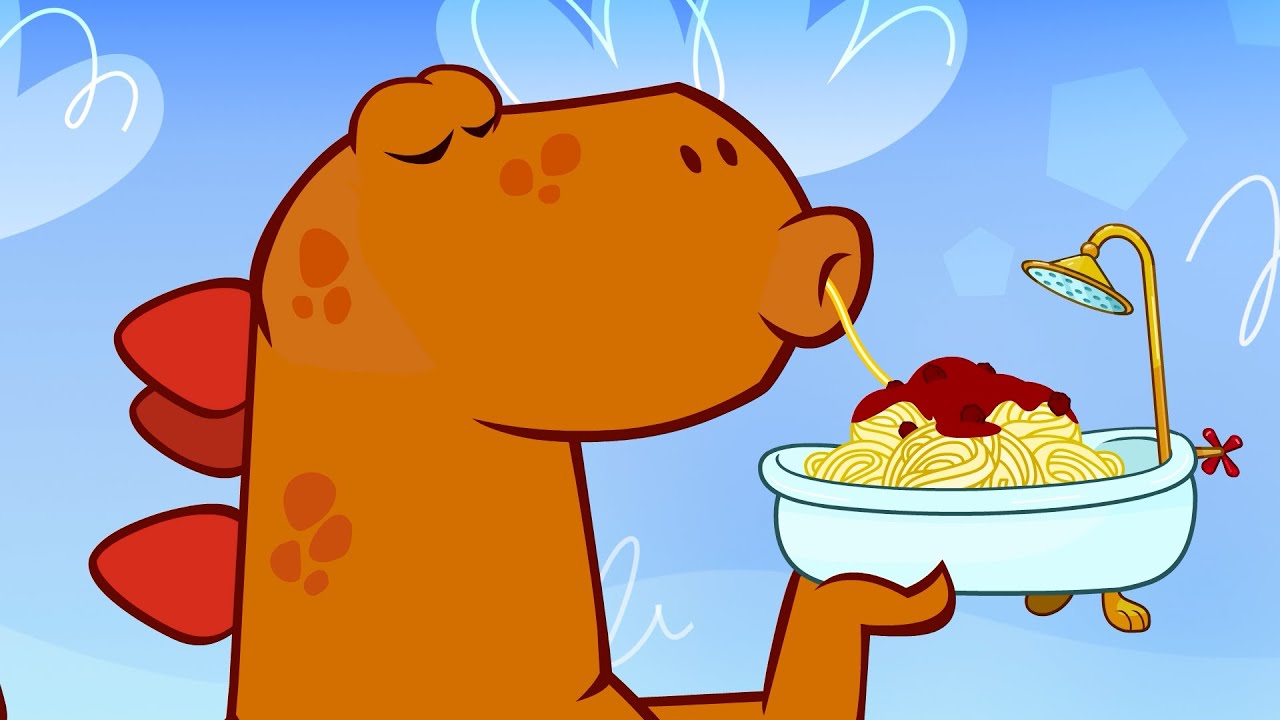Mega Meal 🦖🍝 | 🐙 Om Nom Stories - Cut The Rope 🐙 | Preschool Learning | Moonbug Tiny TV