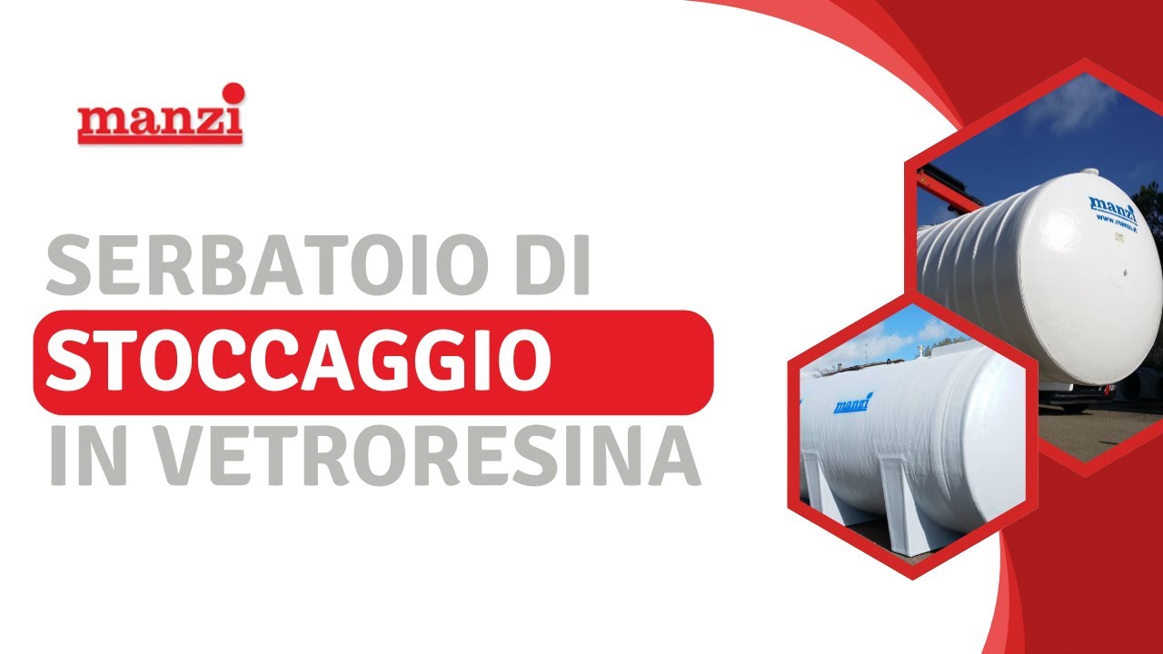 Manzi Srl - serbatoi di stoccaggio in vetroresina