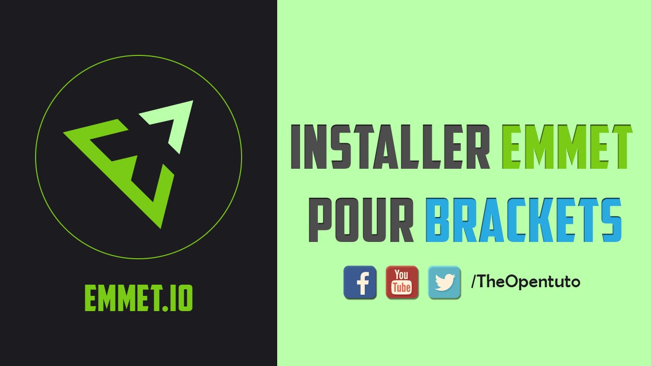 Installer EMMET pour Brackets - OPENTUTO