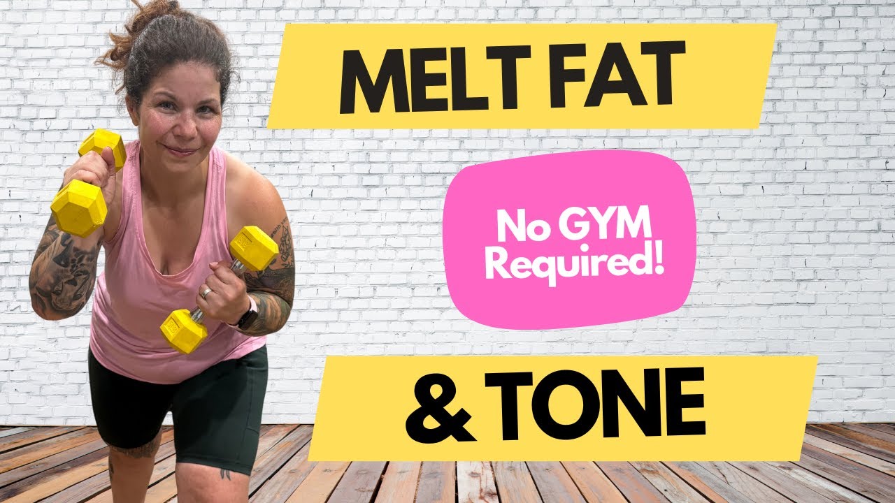 20 Min Upper Body Workout With Dumbbells Arms, Back, Chest Slimming & Fat Burn!