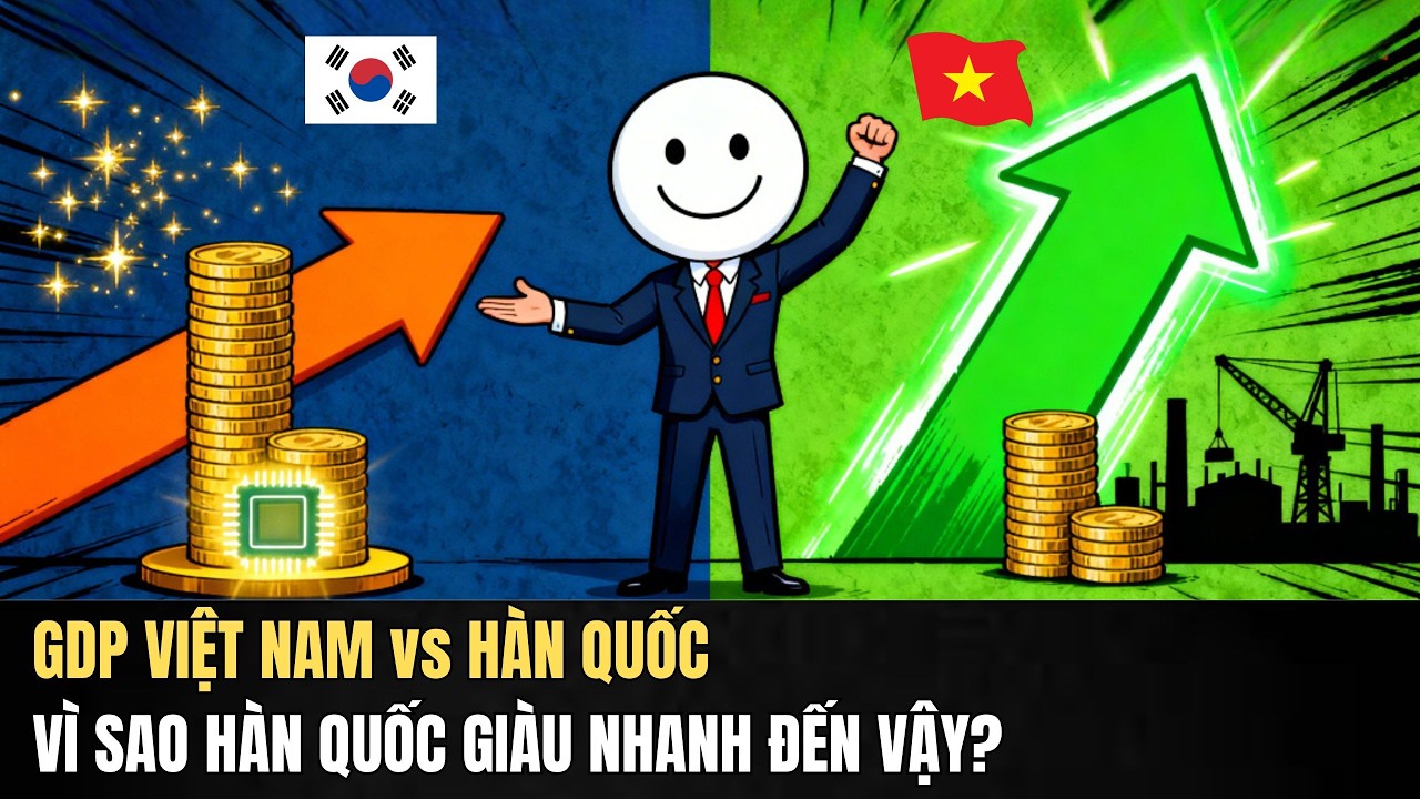 GDP Việt Nam vs Hàn Quốc: Vì Sao Hàn Thành Cường Quốc Chỉ Trong 1 Thế Hệ?