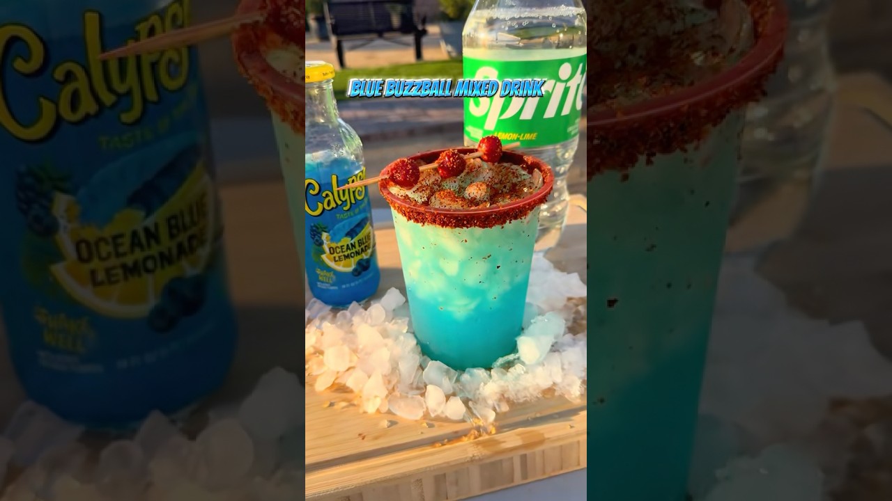 Blue BuzzBall Mixed Drink #drink #drinks #alcohol #liquor #mixeddrinks #buzzball #bebidas #fyp