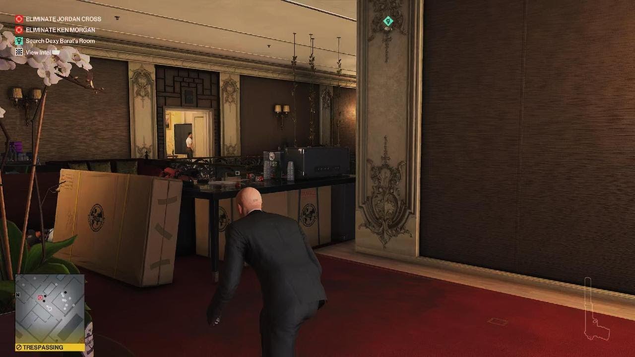 HITMAN 3 Confronting Jordan Cross with Absolution suit