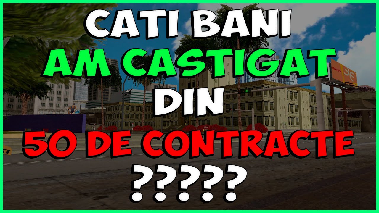 CATI BANI AM CASTIGAT DIN 50 DE CONTRACTE IN HITMEN AGENCY? [SA-MP #100]