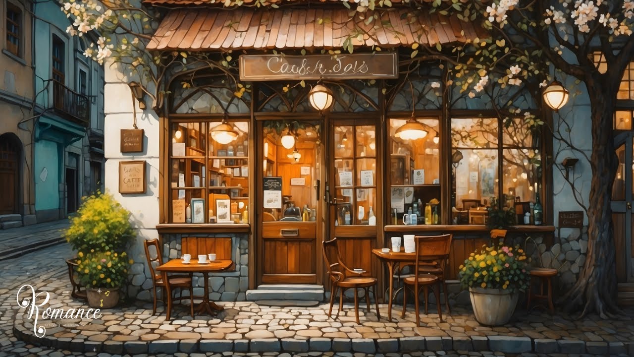🌙 A Little Café Where the Evening Feels Gentle ☕ | Relaxing Piano Music for Study, Sleep & Calm.