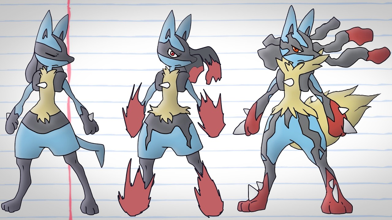 Pokemon Evolutions animated - Lucario