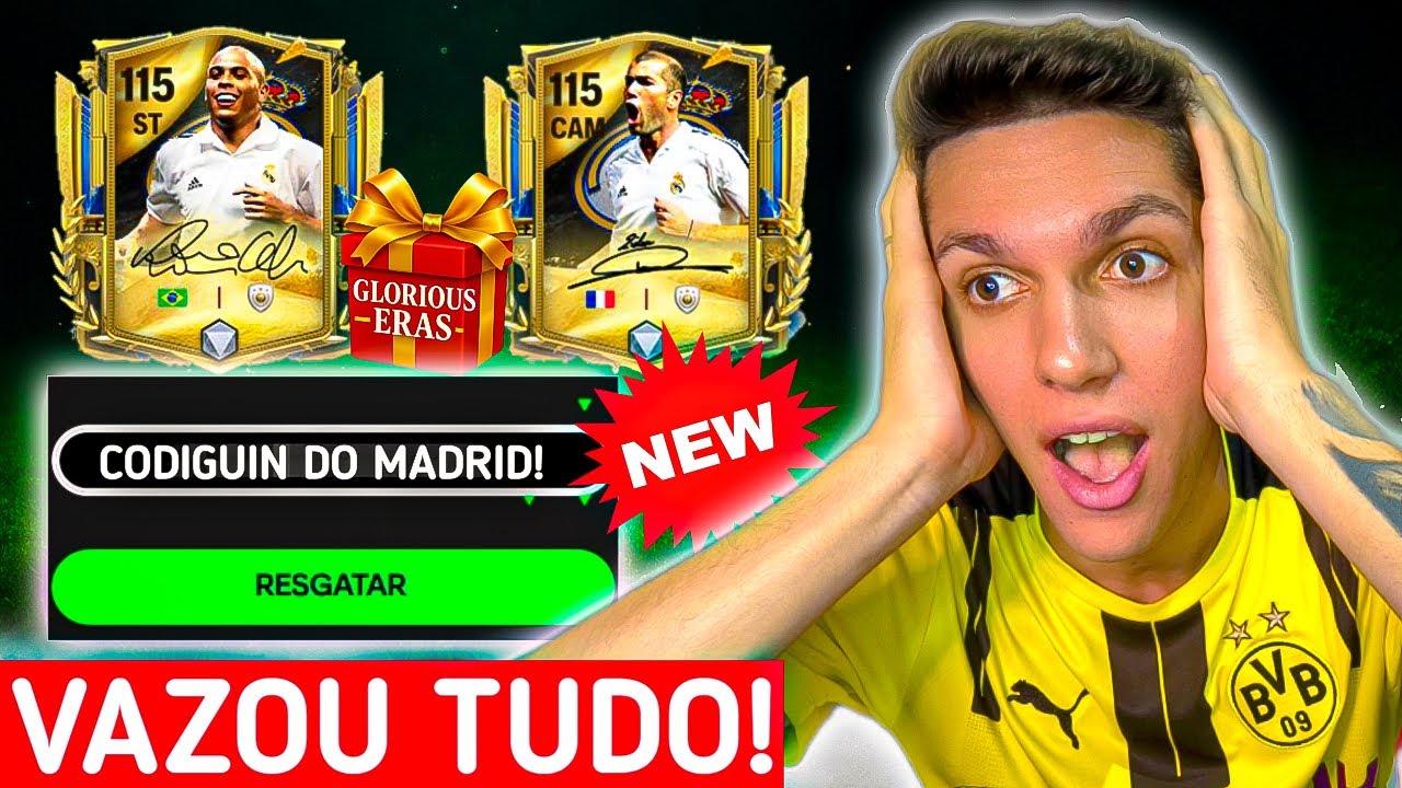 🚨VAZOU TUDO!🔥CODIGUIN COM at&eacute; GER 115😱R9 GR&Aacute;TIS E MAIS🤩 FC MOBILE 26