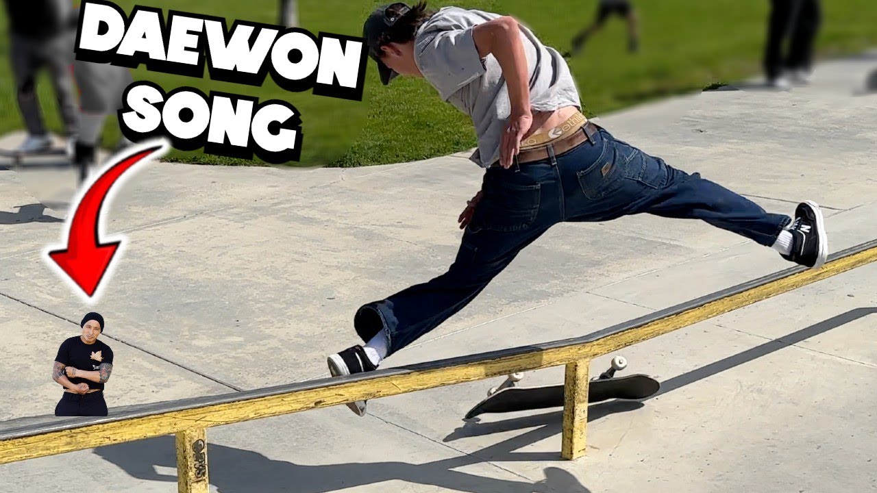 The Team And A Little Daewon Song Skating