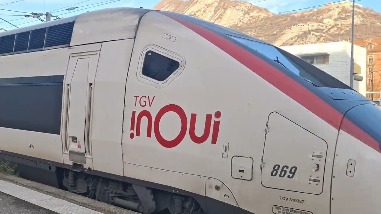 Transport en Isère Tgv ouigo et Euroduplex a la gare de grenoble avec mon ami @Gabriel_Spotting75