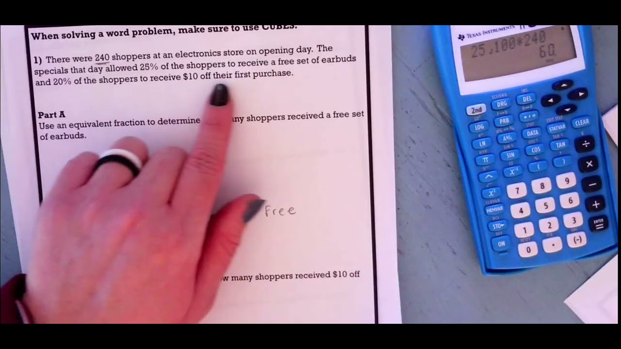 Estimate a percent to find a number